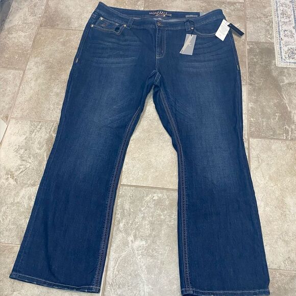Melissa McCarthy Seven7 Classic Bootcut Stretch Denim Jeans 26W Dark Wash NWT - Picture 11 of 12